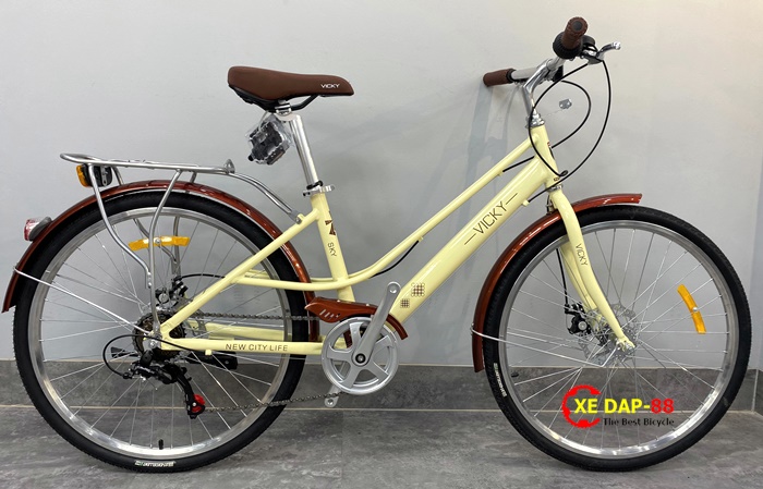 XE DAP THE THAO VICKY NU 3